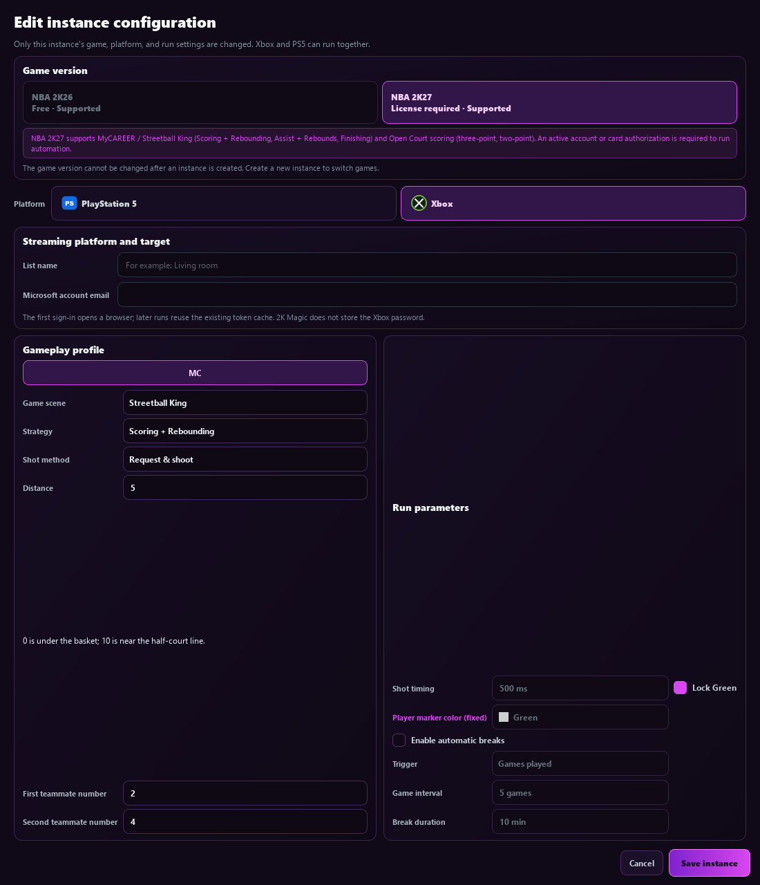 Xbox platform and connection